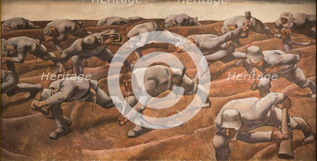 The Nameless, 1916. Creator: Egger-Lienz, Albin (1868-1926).