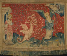 The Apocalypse Tapestry, Scene 35: The Woman Receiving Wings, Between 1373 and 1380. Creator: Anonymous master.