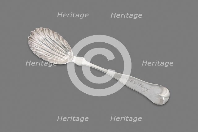 Sugar Spoon, 1850/60. Creator: D.C. Ayer.