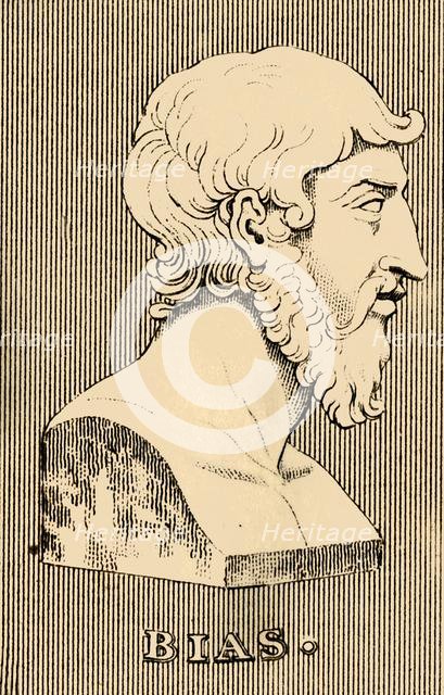 'Bias', (died 530 BC), 1830. Creator: Unknown.