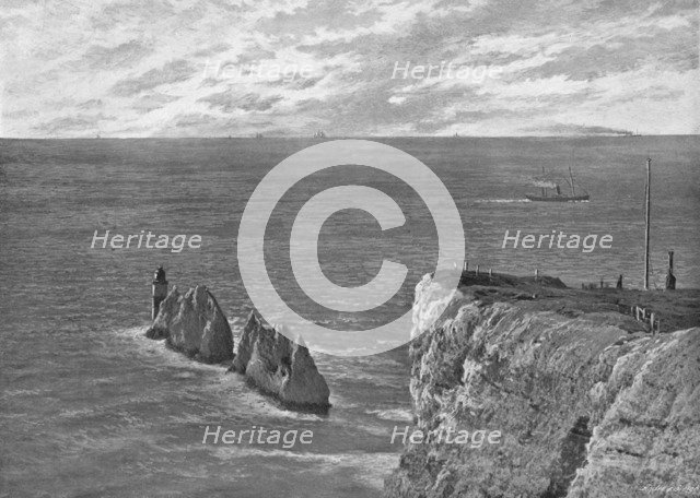 'The Needles, Isle of Wight', c1896. Artist: Poulton & Co.