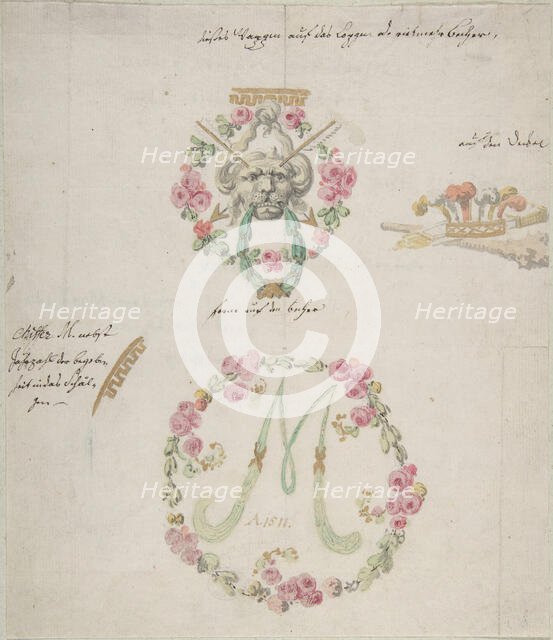 Ornamental designs for porcelain, 18th century. Creator: Attributed to Anonymous,.
