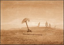 Landscape with Graves, ca 1836. Artist: Friedrich, Caspar David (1774-1840)