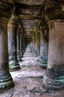 Columns of Angkor Wat, Cambodia. Creator: Viet Chu.