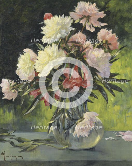Peonies, 1898. Creator: Gunnar G:son Wennerberg.