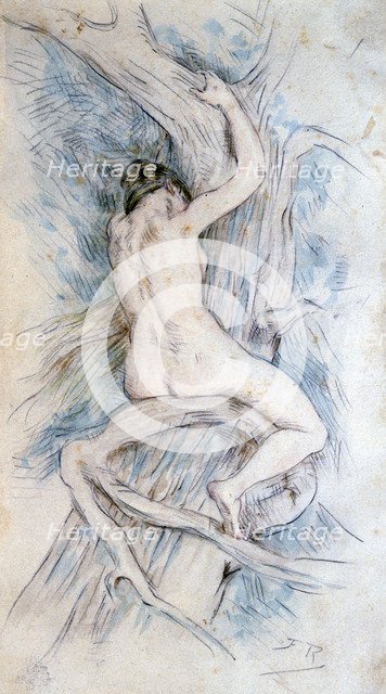 'Hamadryade', c1850-1898.  Artist: Felicien Joseph Victor Rops