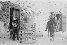 Juarez, Adobe house riddled, between c1910 and c1915. Creator: Bain News Service.