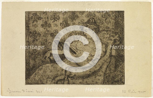 Seated Woman Reading, 1905. Creator: Georges Lemmen.