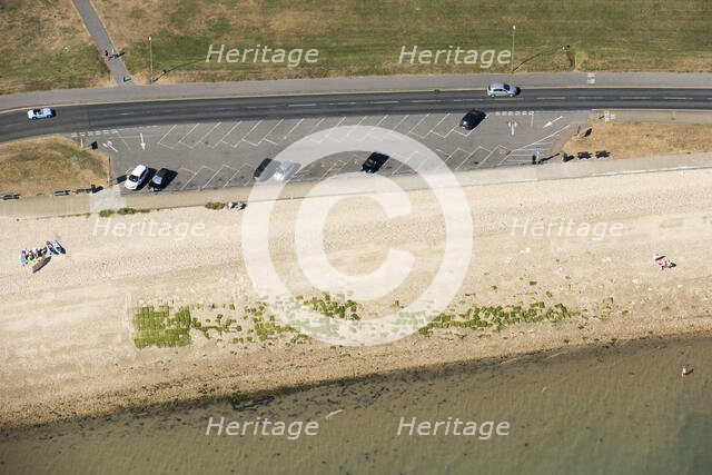 Remains of D-Day Embarkation Hard G1, Stokes Bay, Hampshire, 2018. Creator: Historic England.
