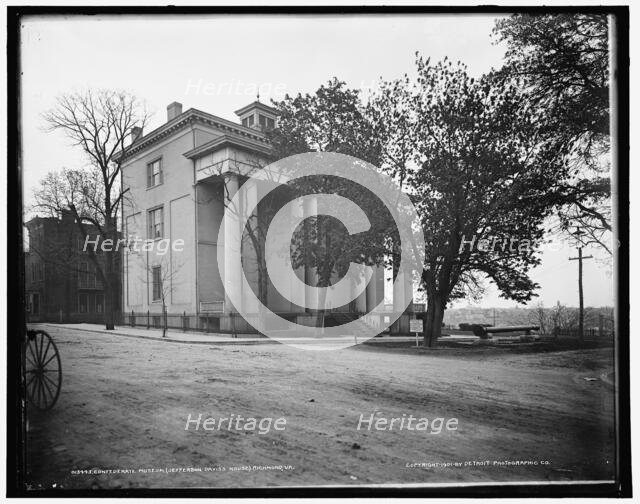 Confederate Museum (Jefferson Davis's house), Richmond, Va., c1901. Creator: William H. Jackson.