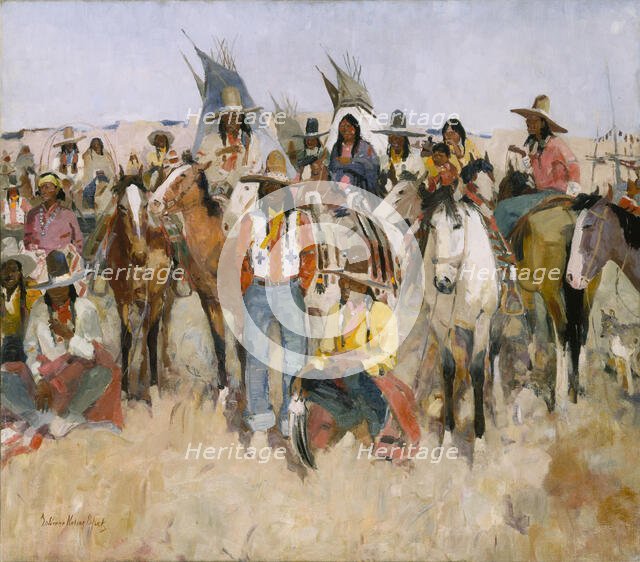 Jicarilla Apache Fiesta, 1934. Creator: LaVerne Nelson Black.
