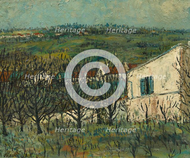 Paysage à Montmagny (Val-d'Oise), c1907-1908. Creator: Utrillo, Maurice (1883-1955).