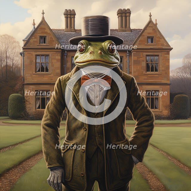 AI IMAGE - Toad, from "The Wind in the Willows", 2023. Creator: Heritage Images.