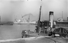A small boat, the 'Gray', in Tilbury Docks, Essex, c1945-c1965. Artist: SW Rawlings