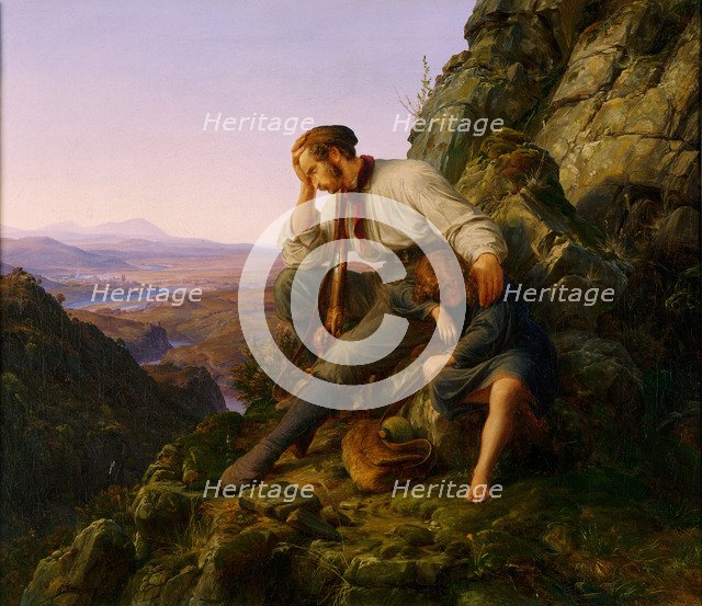 The Robber and His Child, 1832. Artist: Lessing, Carl Friedrich (1808-1880)