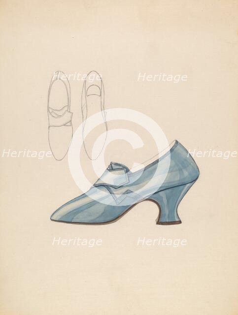 Woman's Shoe, c. 1936. Creator: Melita Hofmann.