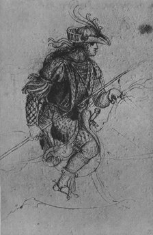 'A Youth on Horseback', c1480 (1945). Artist: Leonardo da Vinci.