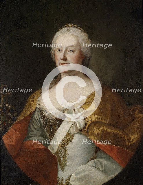 Portrait of Empress Maria Theresia of Austria (1717-1780), 1750s. Artist: Meytens, Martin van, the Younger (1695-1770)