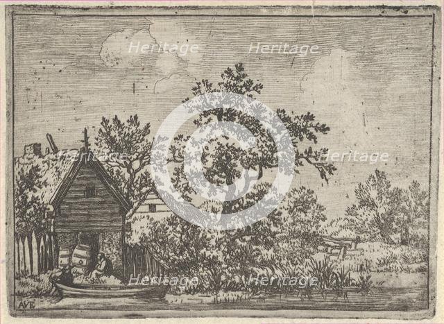 The Two Barrels before a Hut, 17th century. Creator: Allart van Everdingen.