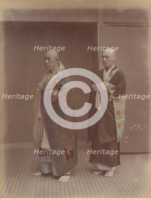 Buddhist Priests, 1870s-1890s. Creator: Kusakabe Kimbei.