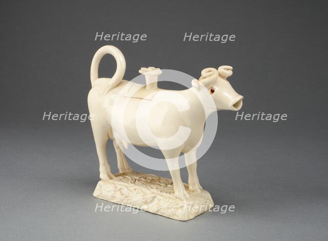 Cow Creamer, Staffordshire, c. 1750. Creator: Staffordshire Potteries.
