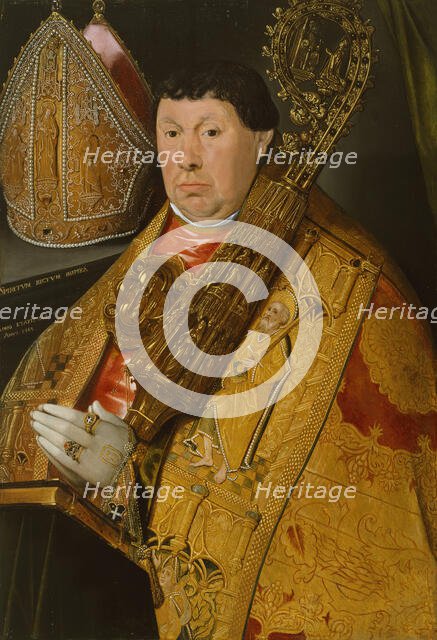 Portrait of Abbot Nicholas à Spira, 1563. Creator: Jacques de Poindre.