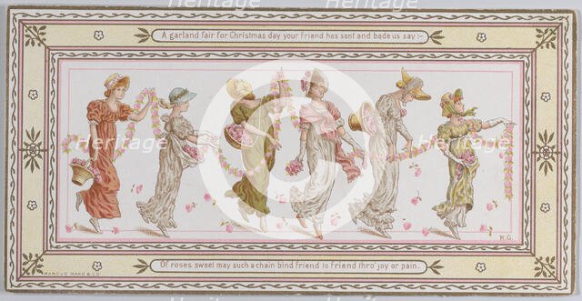 Valentine, 1881. Creator: Catherine Greenaway.