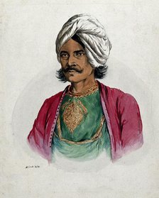 A nobleman (?) of Simla, 1866. Creator: R Clint.