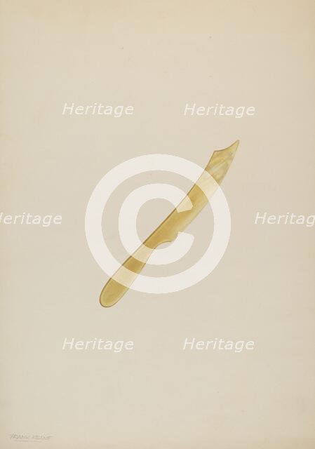 Fruit Knife, c. 1939. Creator: Frank M Keane.