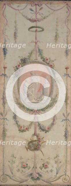 Decorative panel (one of a pair), 18th century. Creator: Manner of Le Riche.
