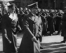 Adolf Hitler and Hermann Goering Inspecting German Soldiers, 1941. Creator: British Pathe Ltd.