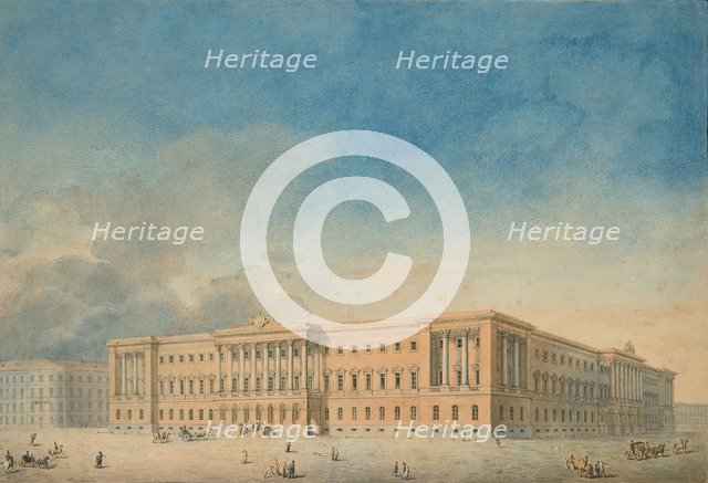 Lobanov-Rostovsky Palace in Saint Petersburg. Artist: Anonymous  