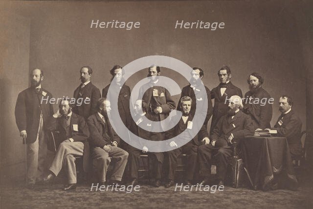 [Members of the New York Sanitary Commission], ca. 1860. Creator: Mathew Brady.