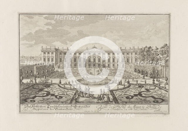 The Palais Trautson in Vienna, 1719. Creator: Fischer von Erlach, Joseph Emanuel (1693-1742).
