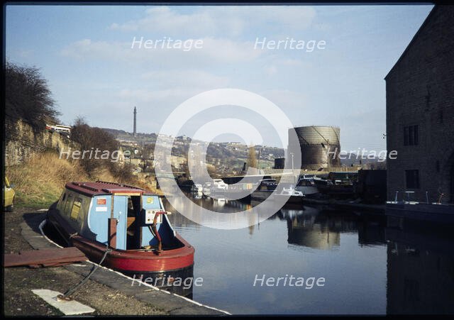 Sowerby Basin at the junction of the Rochdale Canal and the Calder and Hebble Navigation at..., 1980 Creator: Dorothy Chapman.