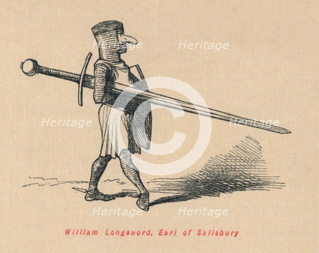 'William Longsword, Earl of Salisbury', c1860, (c1860). Artist: John Leech.