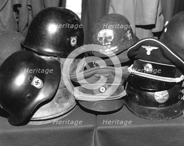 Auction of Hitler's hat at Phillips, London, c1980s? Artist: Sidney Harris