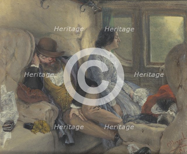 In A Railway Carriage (After A Night's Journey).