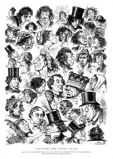 Caricatures from Punch, 1844-1882.Artist: Swain