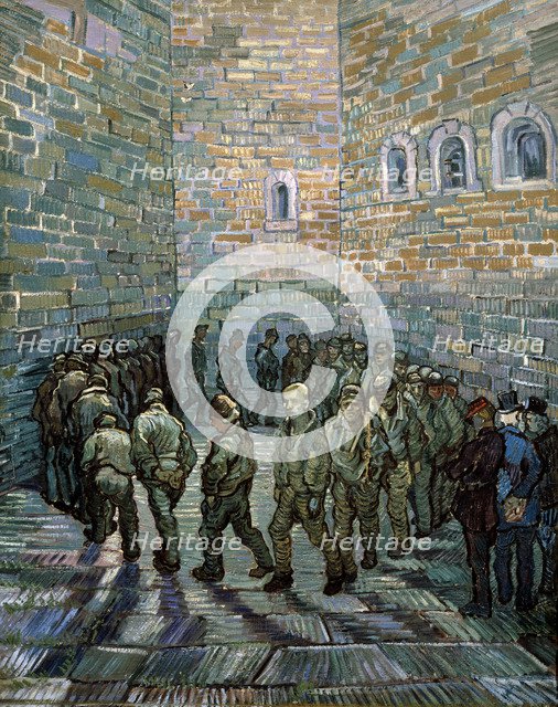 The Prison Courtyard', 1890.  Artist: Vincent van Gogh