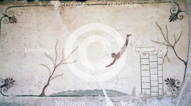 Greek Tomb Painting, 5th century BC. Artist: Unknown