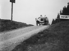 Lagonda open 2-seater of WH Oates competing in the Scottish Light Car Trial, 1922. Artist: Bill Brunell.