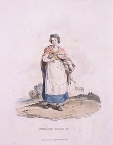 A match girl, Provincial Characters, 1813. Artist: Anon