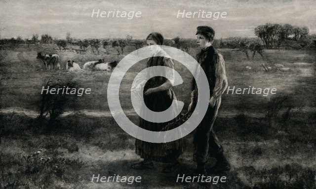 'The Shy Lover', c1890, (1912). Artist: Jozef Israels.