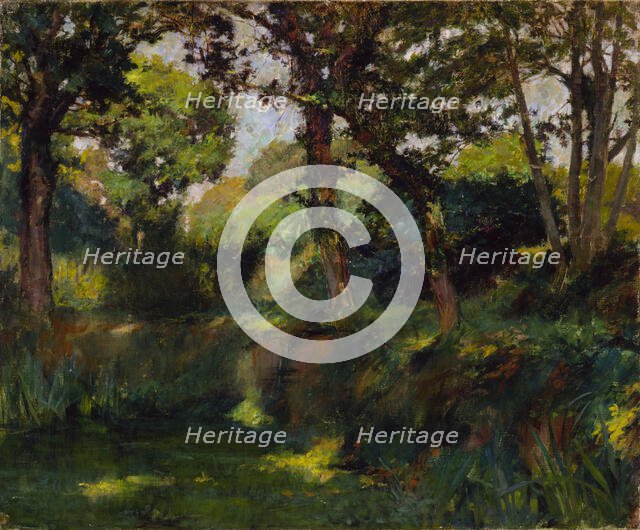 Wooded Landscape, late 19th-early 20th century. Creator: Samuel Isham.