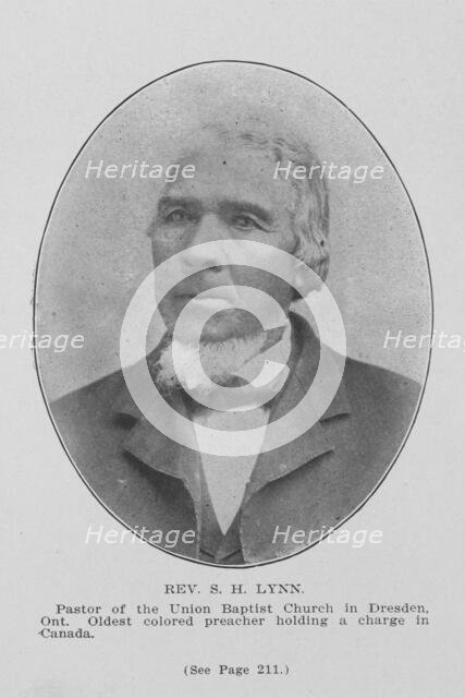 Rev. S. H. Lynn; Pastor of the Union Baptist Church in Dresden, Ont..., 1907. Creator: Unknown.
