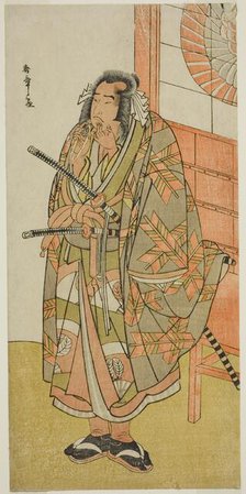 The Actor Onoe Matsusuke I in an Unidentified Role, Japan, c. 1782. Creator: Shunsho.