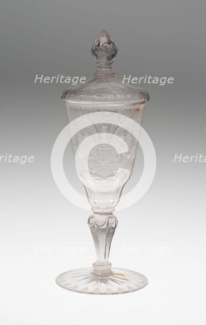 Goblet with Cover, Schleswig, c. 1735. Creator: Unknown.