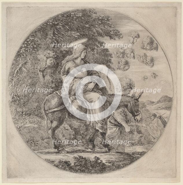 The Flight into Egypt, probably 1662. Creator: Stefano della Bella.