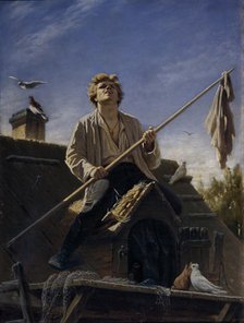 A pigeon fancier, 1874. Artist: Perov, Vasili Grigoryevich (1834-1882)